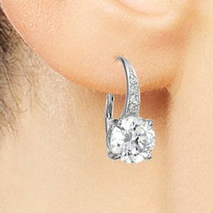 Cubic Zirconia Earrings in Sterling Silver